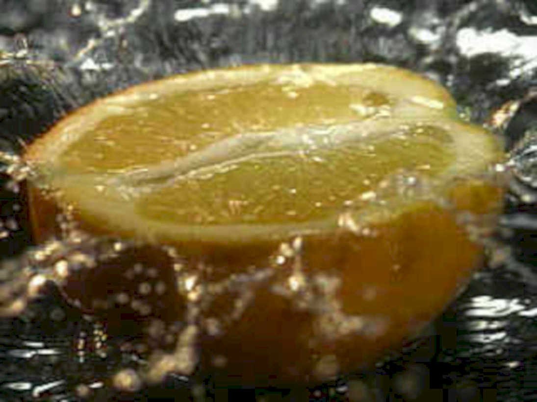 orange water slice1980s 1990s A4 Photo Print