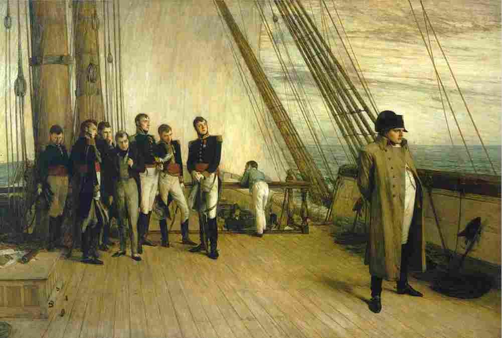 orchardson on board hms bellerophon Art A4 Photo Print