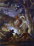 orl Polish insurgents in forest night Art A4 Photo Print