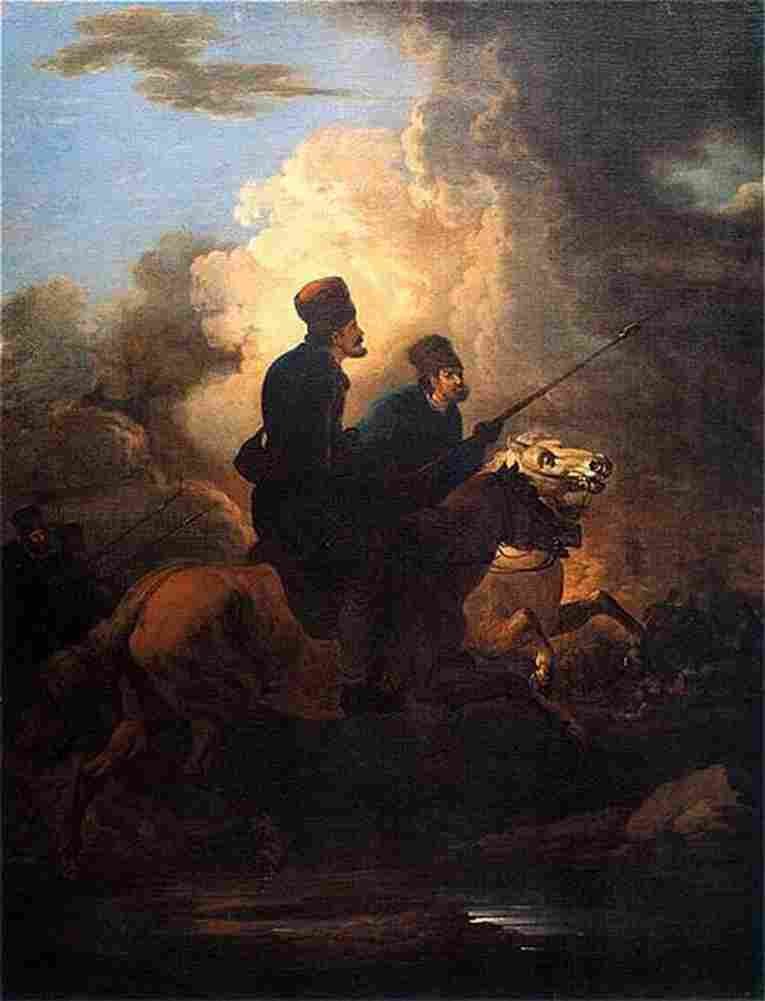 orl Two Cossacks Art A4 Photo Print