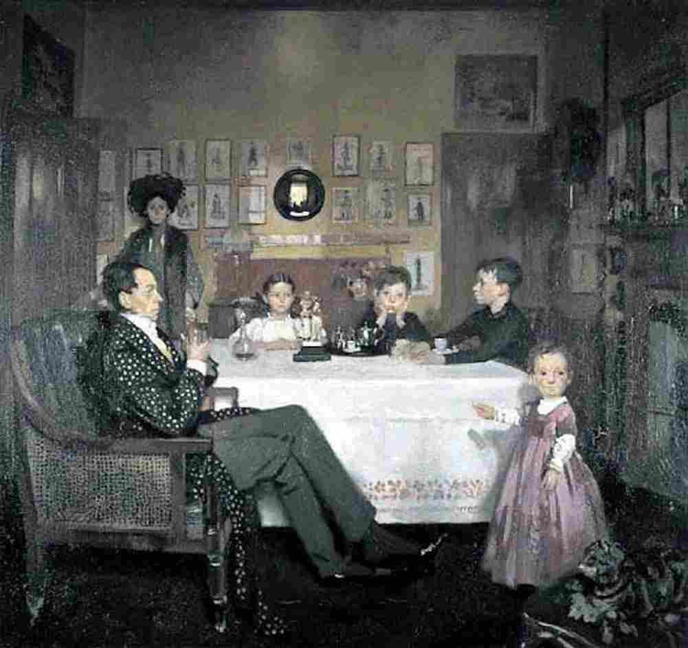 orp A Bloomsbury Family Art A4 Photo Print