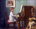 orp Artists Daughter Playing The Piano Art A4 Photo Print