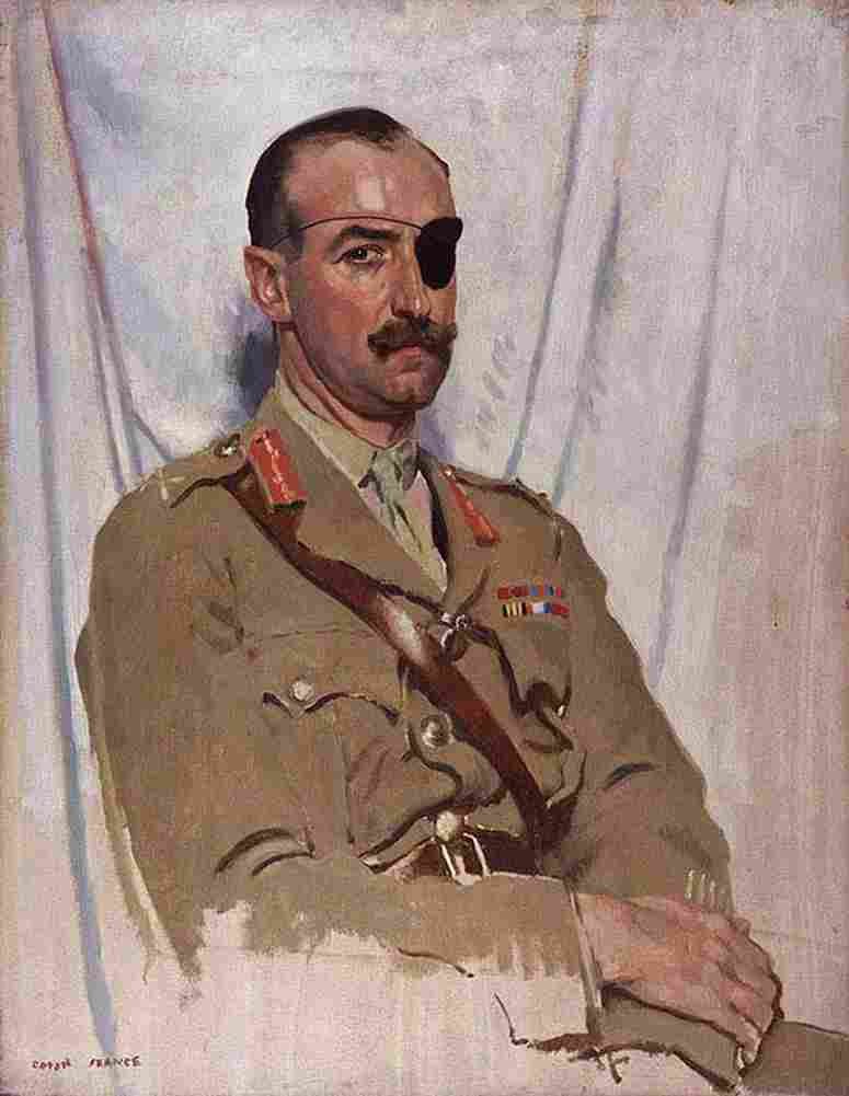 orp Sir Adrian Carton de Wiart Art A4 Photo Print