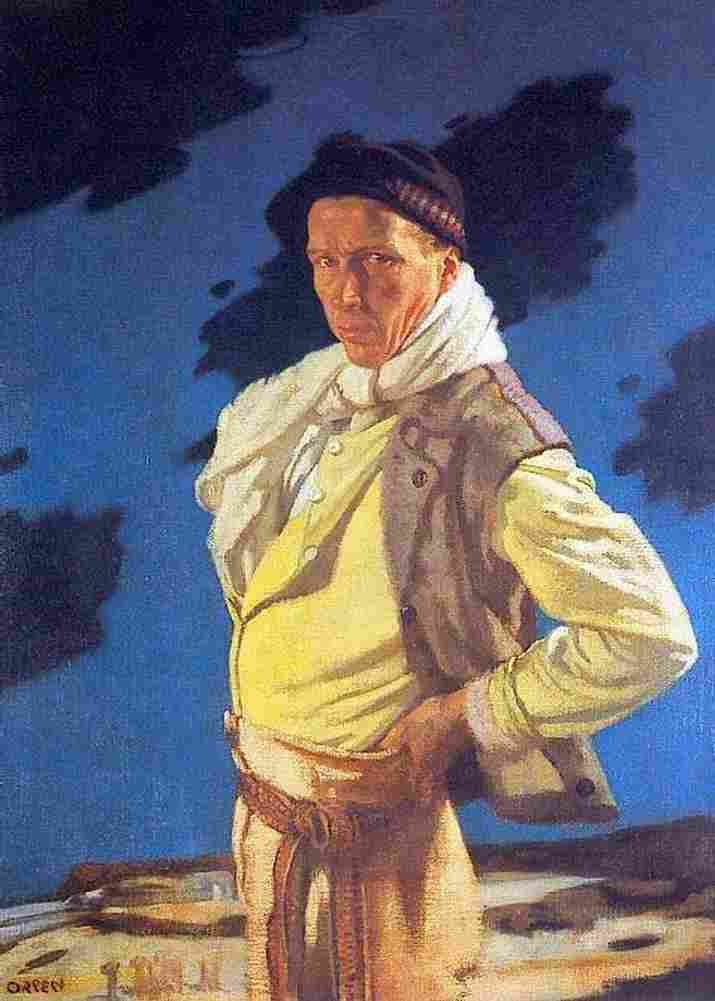 orp The Man from Aran Art A4 Photo Print