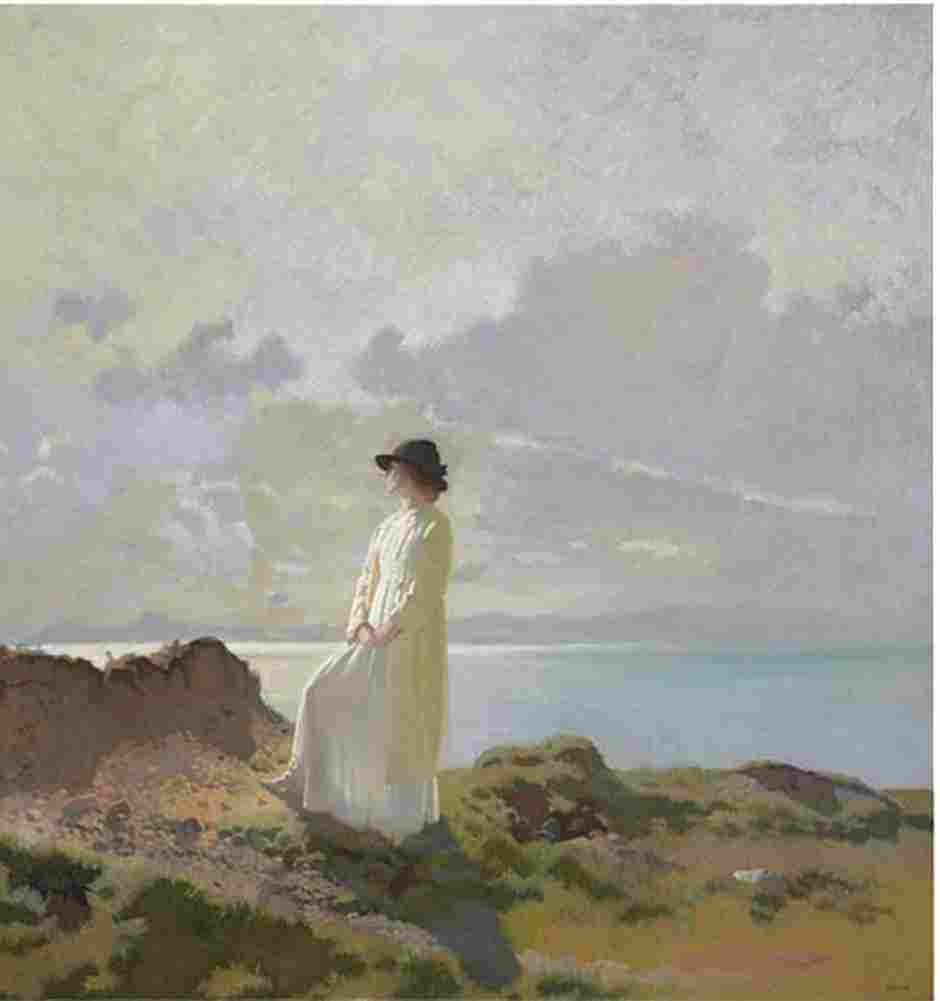 orp morning on the cliff dublin bay Art A4 Photo Print