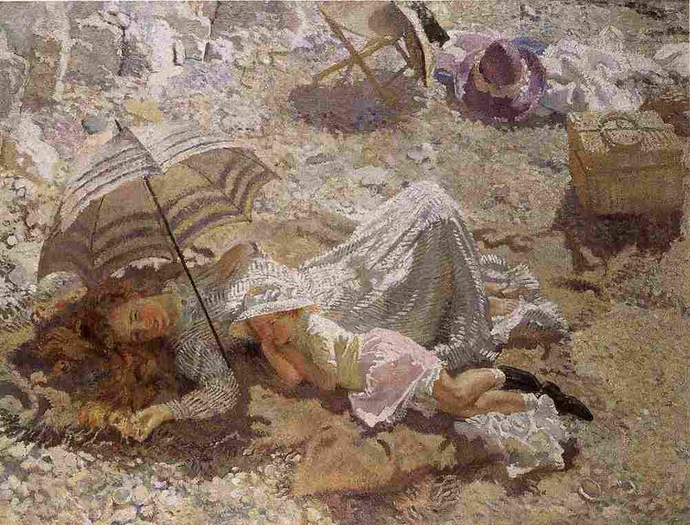 orpen Midday on the Beach Art A4 Photo Print
