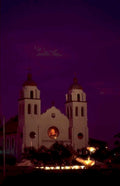 orthodox church dusk 1980s 1990s A4 Photo Print
