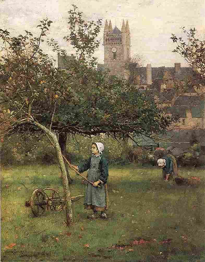 osb Apple Gathering Quimperle Art A4 Photo Print