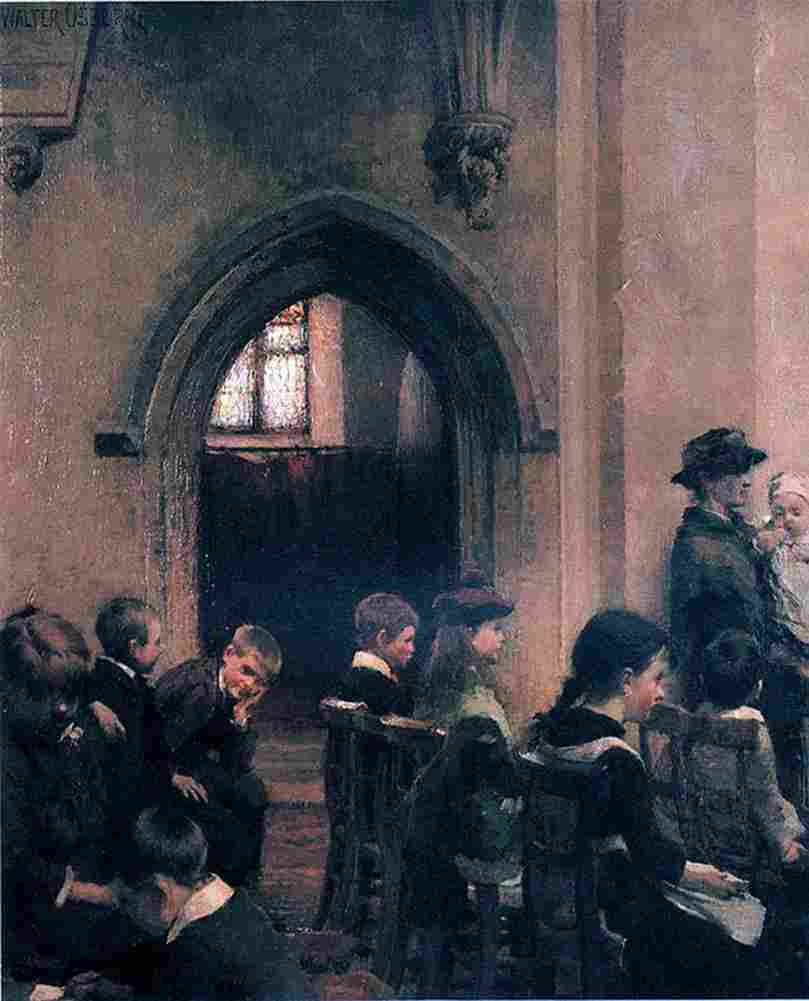 osb Children in Church Art A4 Photo Print