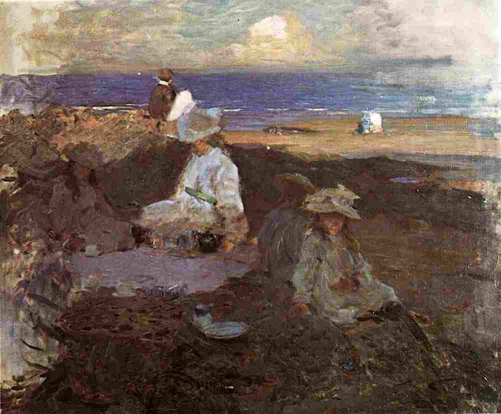 osb Children on the Beach Art A4 Photo Print