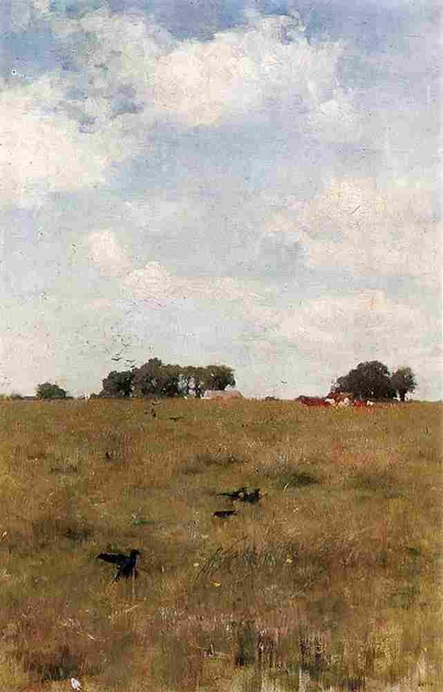 osb Landscape with Crows Art A4 Photo Print