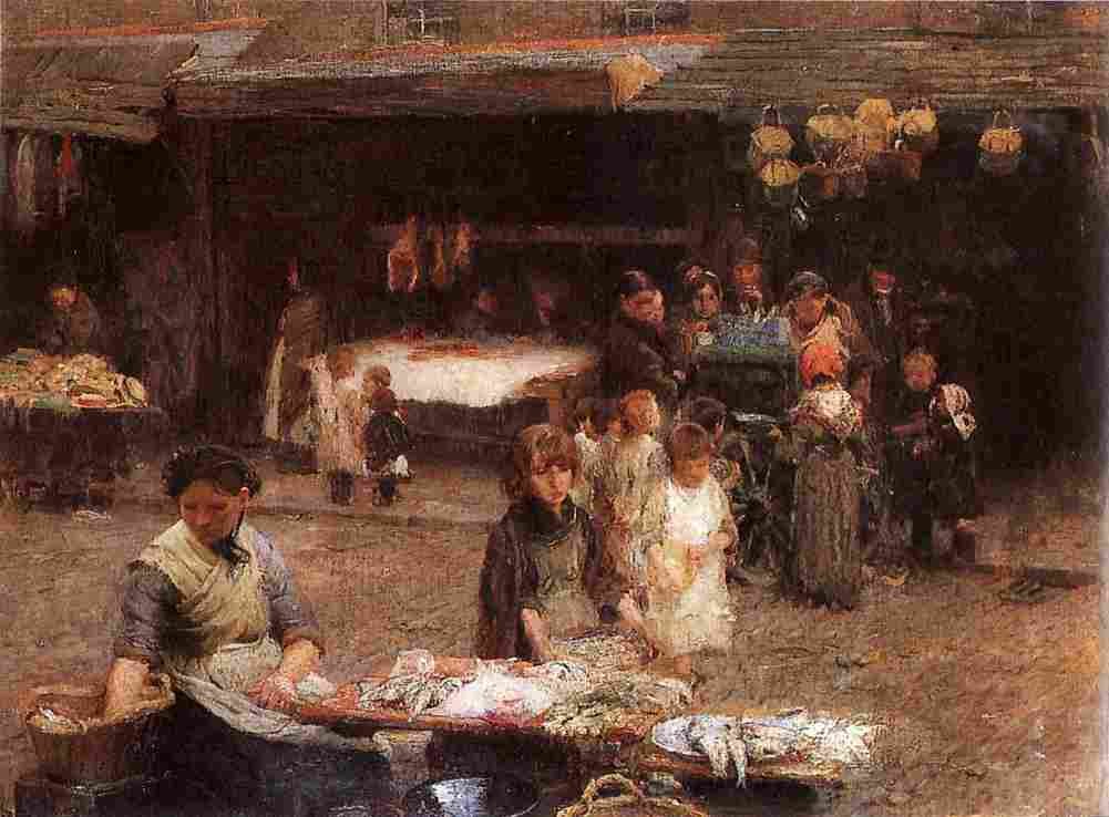 osb The Fish Market Art A4 Photo Print
