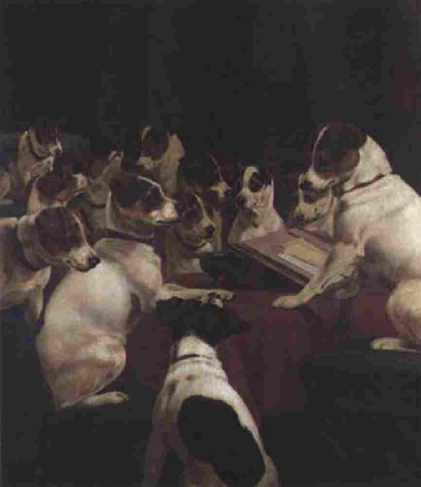 osbw The Dogs Parliment Art A4 Photo Print