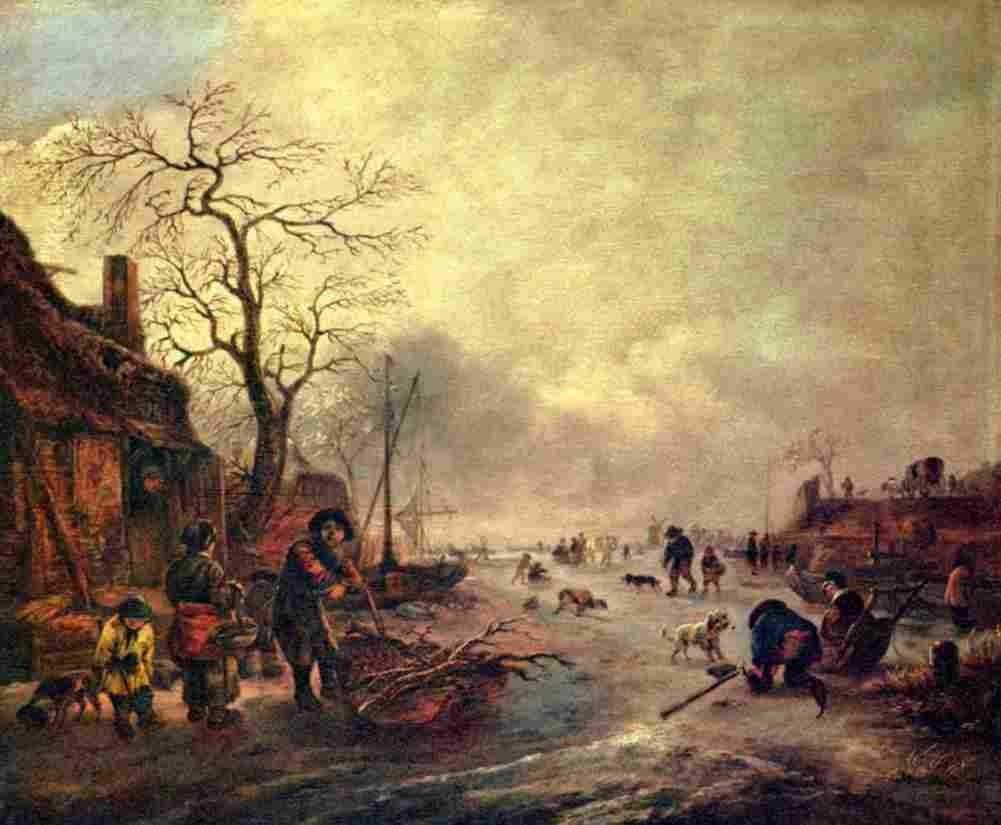 osi Merriment on the Ice Art A4 Photo Print