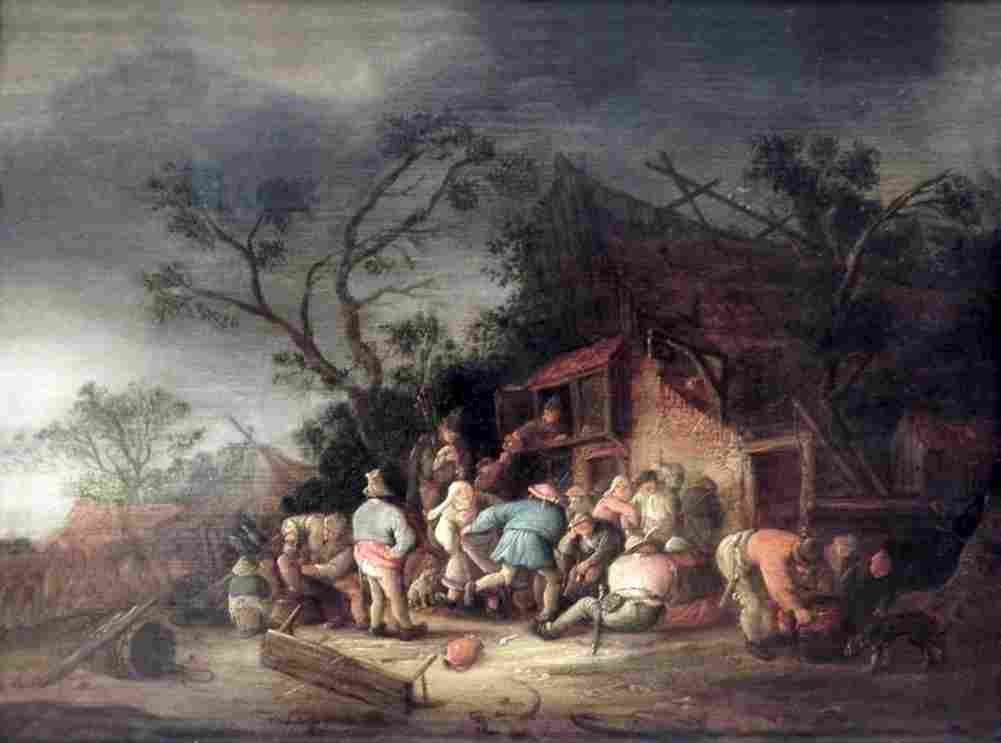 osi Tavern Scene Art A4 Photo Print