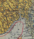oslofjord scandinavia map Vintage world war A4 Photo Print