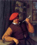 ost An Apothecary Smoking in an Interior Art A4 Photo Print