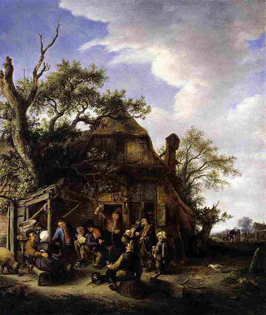 ost Merry Peasants Art A4 Photo Print