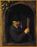ost Peasant at a Window Art A4 Photo Print