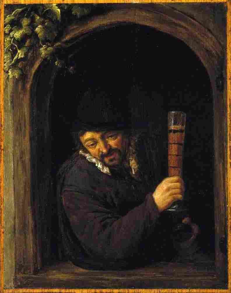 ost Peasant at a Window Art A4 Photo Print