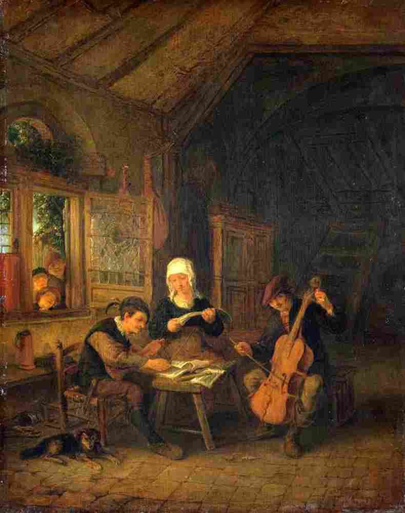 ost Rural Musicians Art A4 Photo Print