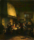 ost Tavern Scene Art A4 Photo Print