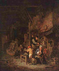 ost peasant house interior Art A4 Photo Print