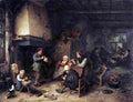 ost peasants in an interior Art A4 Photo Print