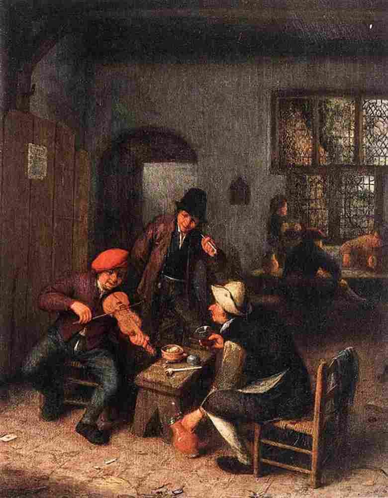 ost tavern violinist Art A4 Photo Print
