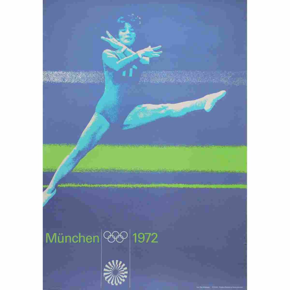 otl aicher max muehlberger photo olympische spiele muenchen 1972  Advert A4 Photo Print