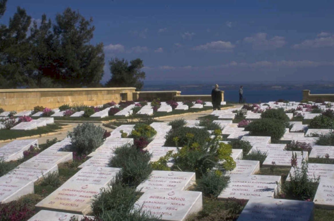 ottoman grave markers 1980s 1990s A4 Photo Print