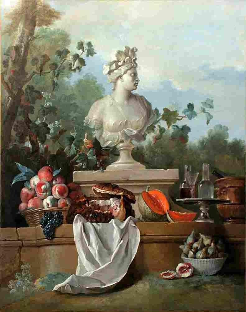 oud Still life with Bust of America Art A4 Photo Print