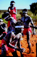 outback ceremony dancers1980s 1990s A4 Photo Print