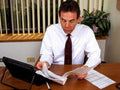 overwhelmed desk analysis1980s 1990s A4 Photo Print