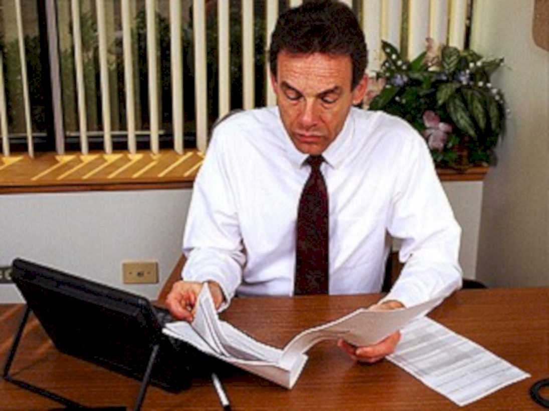 overwhelmed desk analysis1980s 1990s A4 Photo Print