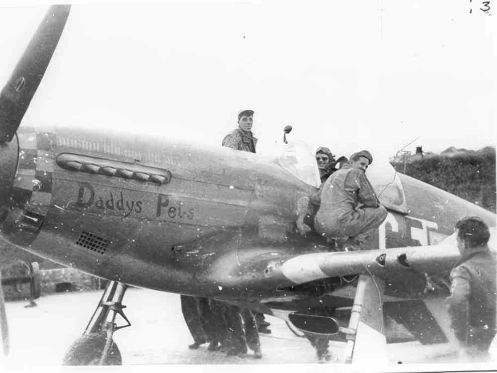 p 51 mustang 4 Vintage world war A4 Photo Print