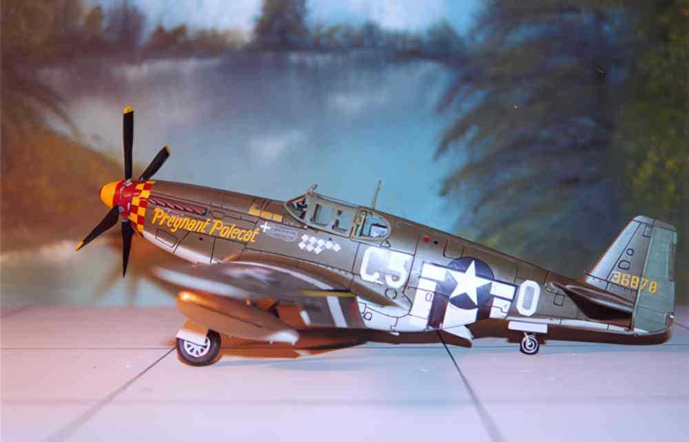 p 51d mustang 24 Vintage world war A4 Photo Print