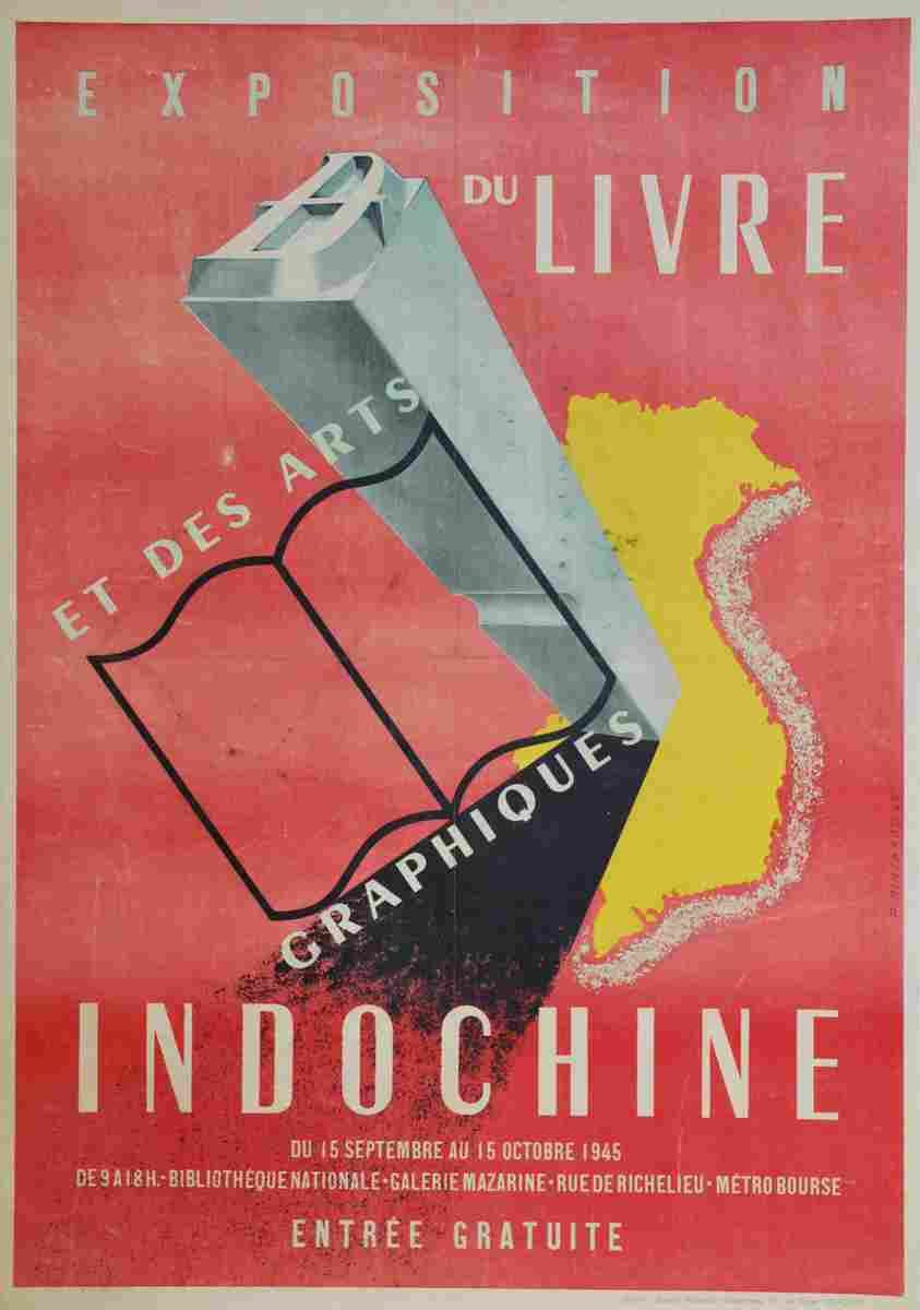 p rinchard exposition des arts graphiques en indochine 1945 4 Advert A4 Photo Print