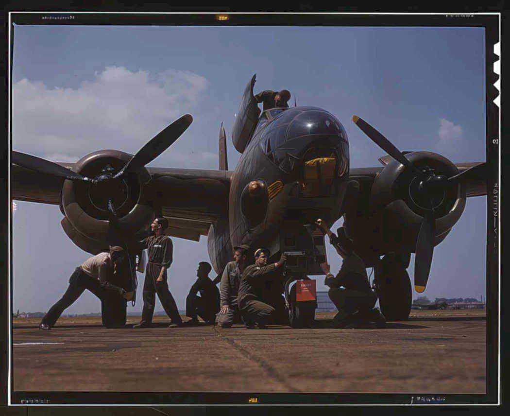 p38 lightning 156 Vintage world war A4 Photo Print