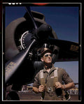 p38 lightning mechanic Vintage world war A4 Photo Print