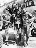 p38 rolloa pilots Vintage world war A4 Photo Print