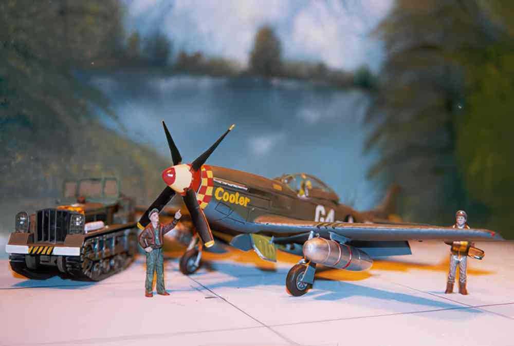 p51 cooter wwii Vintage world war A4 Photo Print