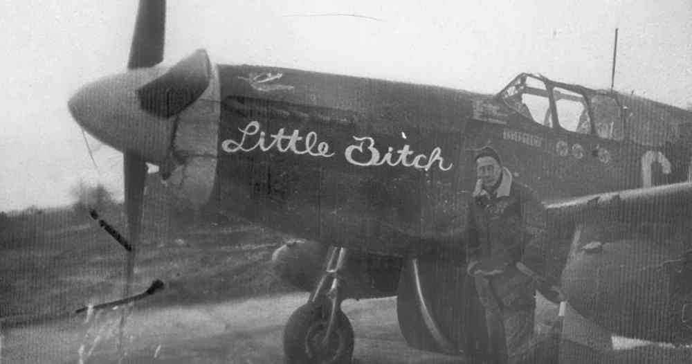 p51 mustang 1946 Vintage world war A4 Photo Print