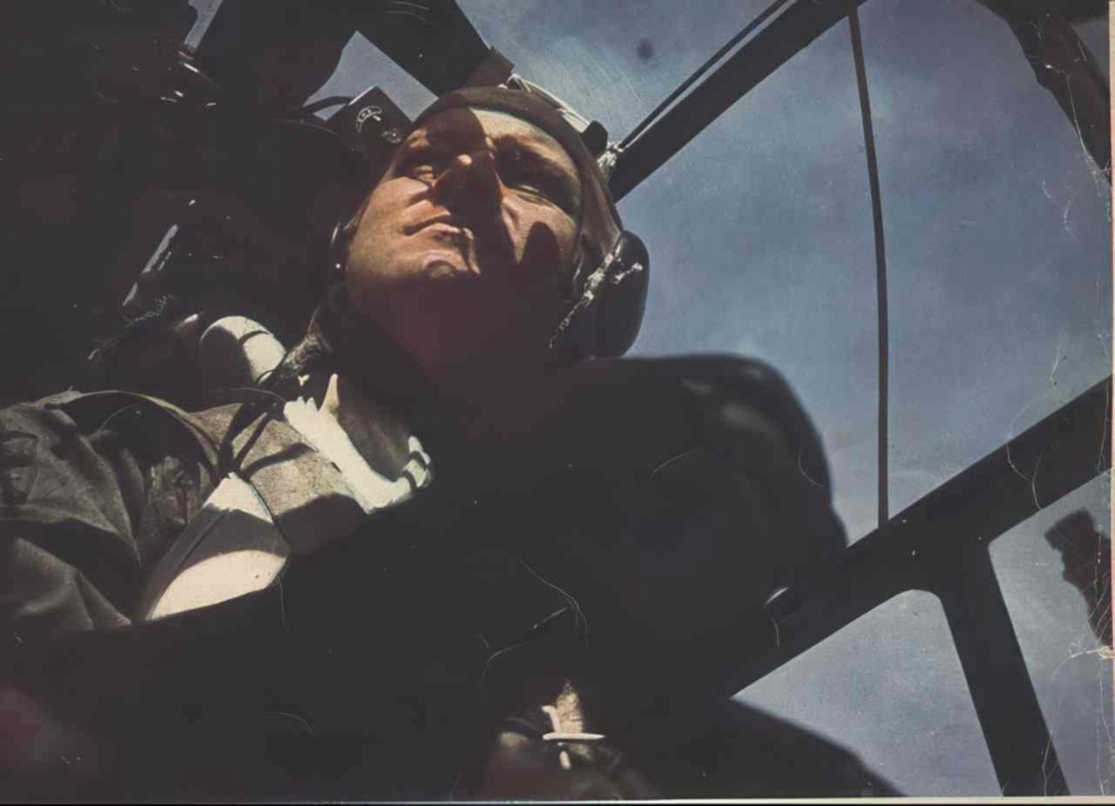 p51 mustang pilot 10 Vintage world war A4 Photo Print