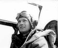 p51 mustang pilot 2 Vintage world war A4 Photo Print