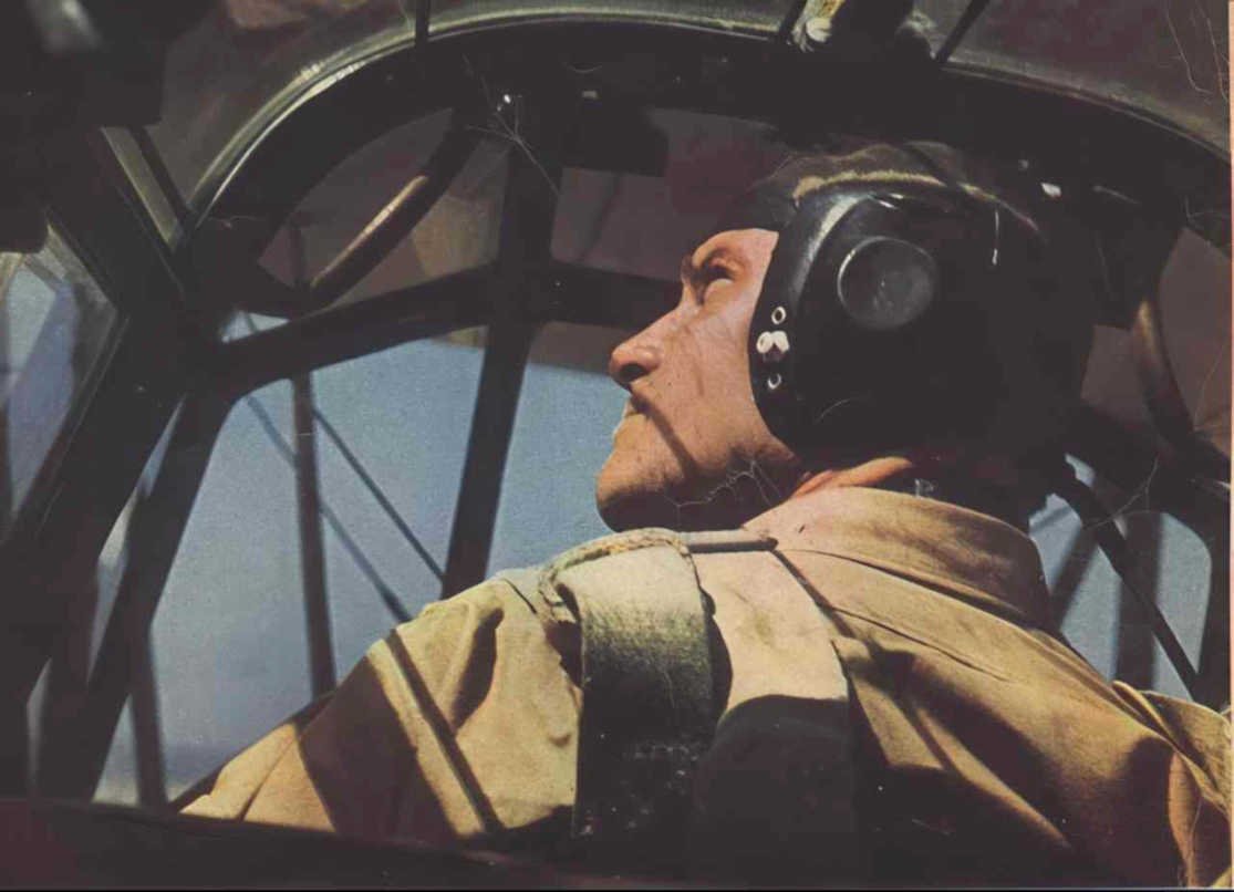p51 mustang pilot 9 Vintage world war A4 Photo Print