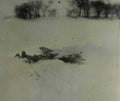 p51 mustang wreck Vintage world war A4 Photo Print
