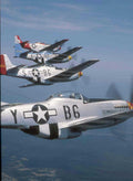 p51d mustang bg6 Vintage world war A4 Photo Print