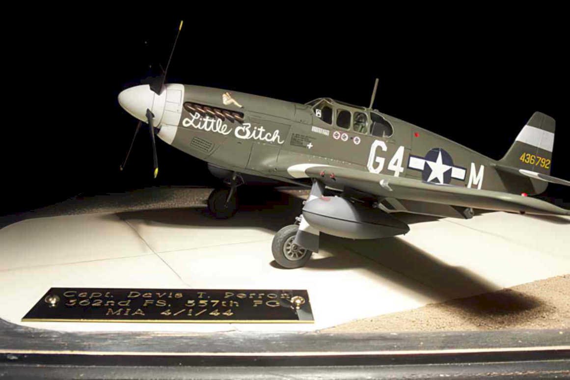 p51d mustang perron Vintage world war A4 Photo Print
