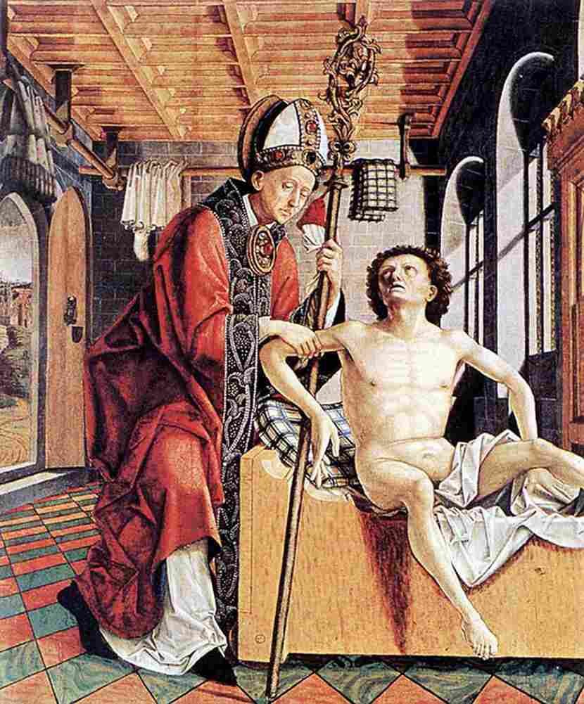 pa Saint Augustine Liberating a Prisoner Art A4 Photo Print
